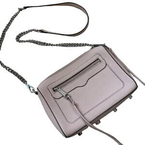 Rebecca Minkoff Avery Mini Crossbody Bag Vintage Pink Silver Hardware Purse
